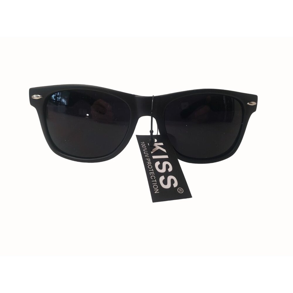 Kiss Retro Blues Brothers Sunglasses Black 100% UV Protection Wayfarer Style New